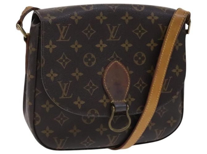 Saint-Cloud LOUIS VUITTON Monogram Saint Cloud GM Bolsa de Ombro M51242 LV Auth hk2296 Monograma
