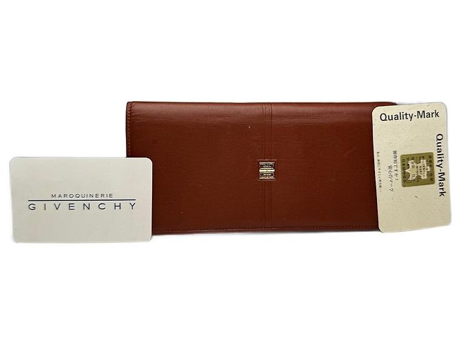 Vintage Givenchy Leather card holder / ID Holder Brown