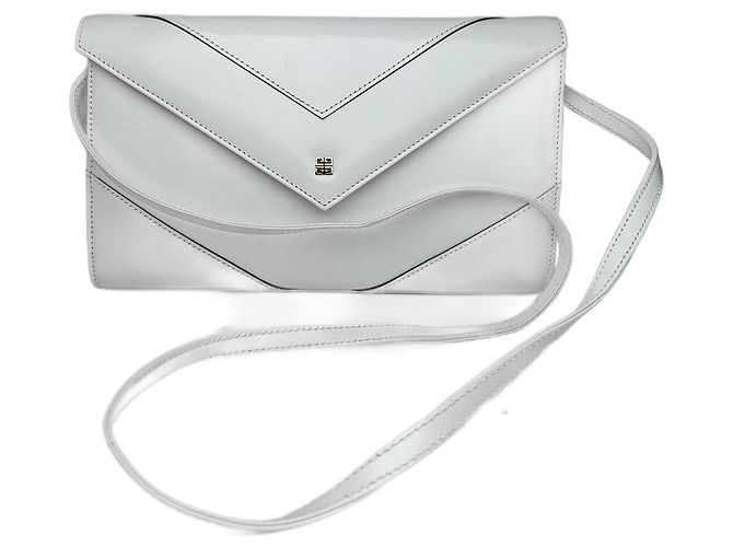 Sac en cuir vintage Givenchy 4G blanc
