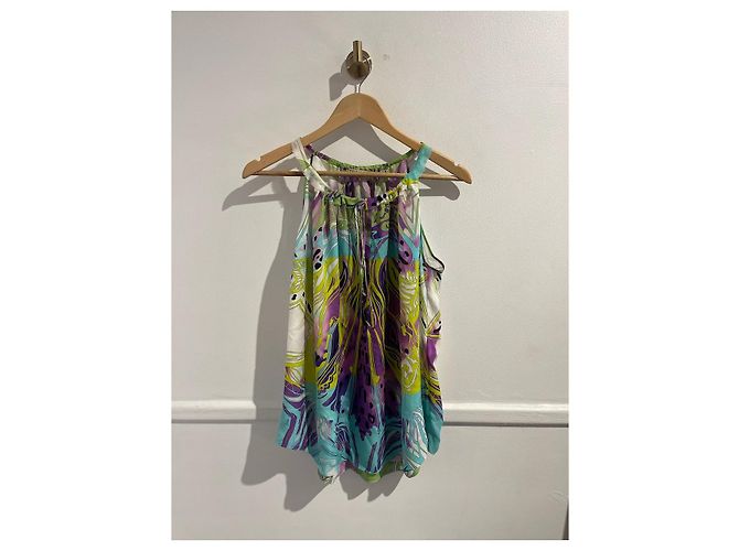 EMILIO PUCCI Top T.International S Seta Multicolore