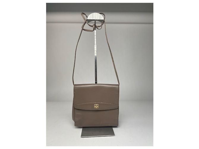 Sac en cuir vintage Givenchy 4G marron