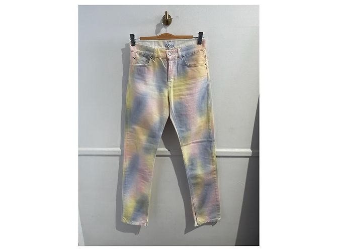 Jeans GANNI T.US 27 de algodón Azul