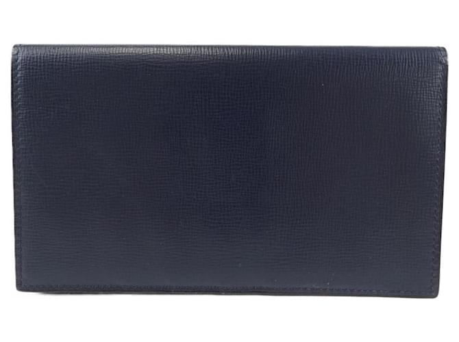 Valextra Navy Long Bill Wallet Navy blue  ref.2129068
