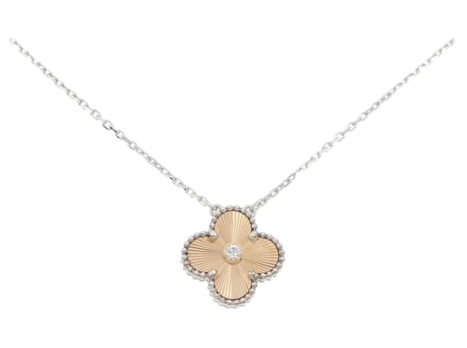 Collier Vintage Alhambra de Van Cleef & Arpels Or blanc Or rose  ref.2129170