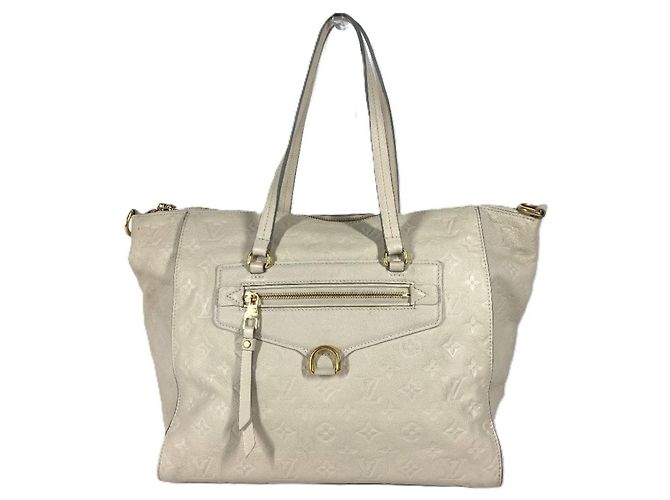 Louis Vuitton Monogram Empreinte Lumineuse PM Tote Bag White