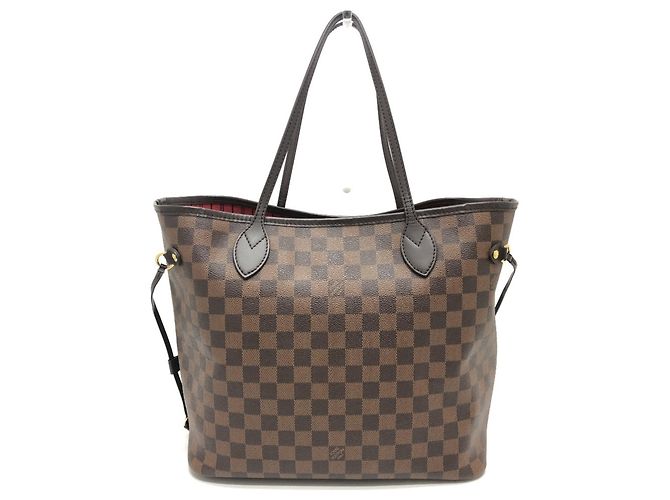 Sac tote Neverfull MM de Louis Vuitton Marron Damier ebène