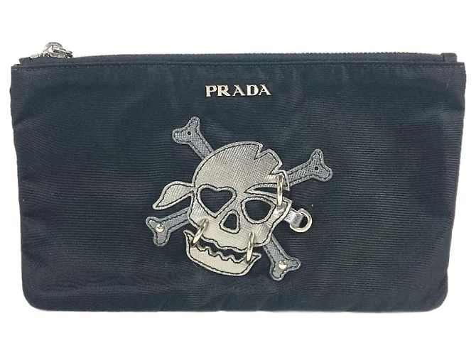 Schminktasche aus schwarzem Nylon Prada 2M1214