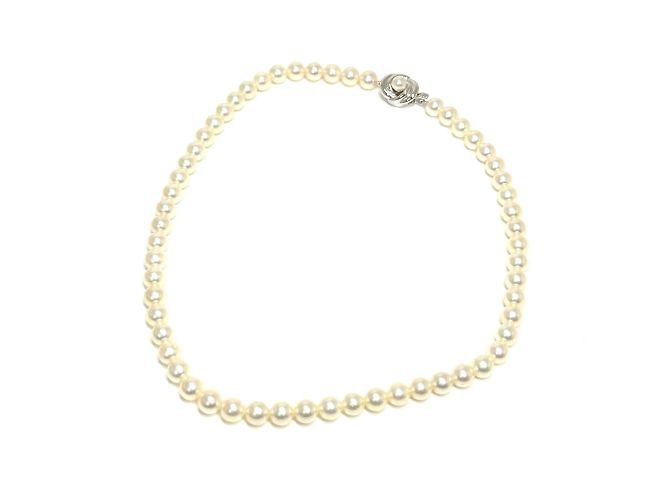 Collar de perlas Akoya TASAKI Blanco