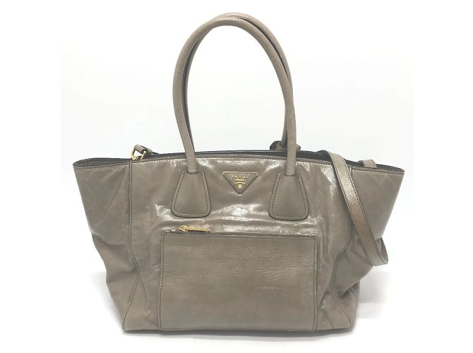 Tote Bolsa Logo Prada BN2626 Marrom