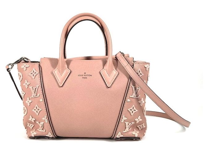 Bolsa tote em veludo Monogram Louis Vuitton Rosa