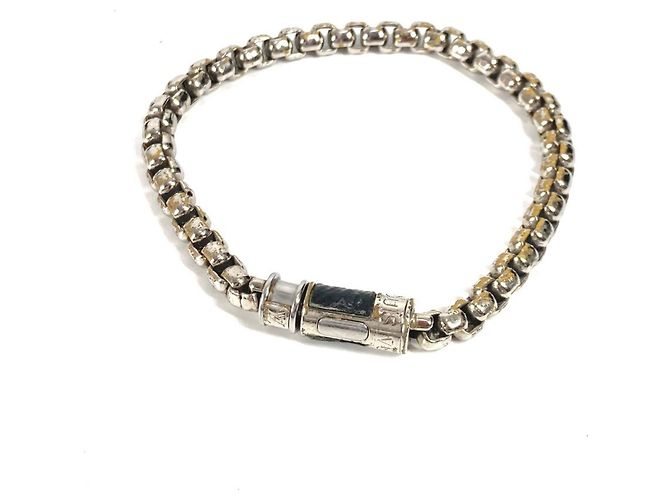 Bracciale charm Monogram Eclipse Louis Vuitton Nero Argento 