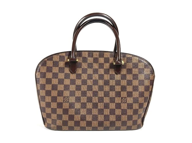 Bolsa horizontal Damier Saria da Louis Vuitton Marrom Damier ebene