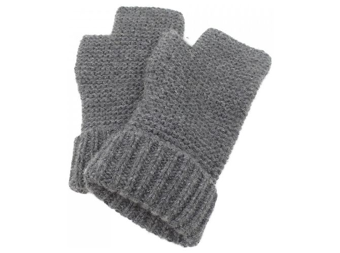 Hermès Luvas quentes de cashmere Hermes Marrom