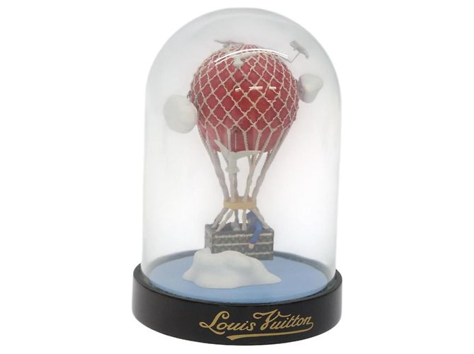LOUIS VUITTON Snow Globe Balloon VIP Only Clear Red LV Auth BD1883