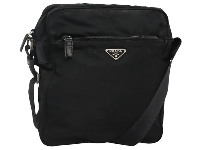 Borsa a Spalla PRADA in Nylon Nero Auth 106791