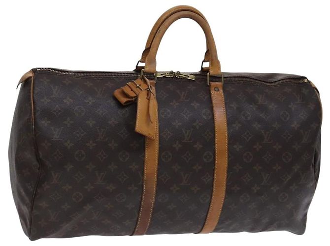 LOUIS VUITTON Monogram Keepall 55 Bolsa Boston M41424 LV Auth EC541 Monograma
