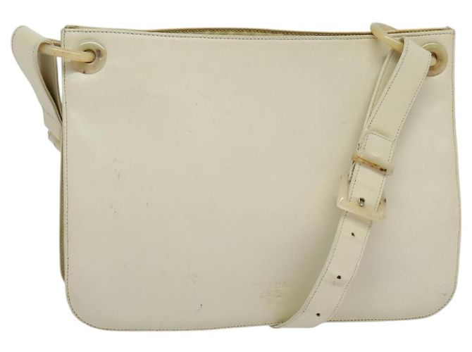 Borsa a Spalla PRADA in Pelle Beige Auth bs23766