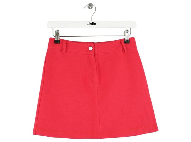 Courreges Mini falda de algodón roja
