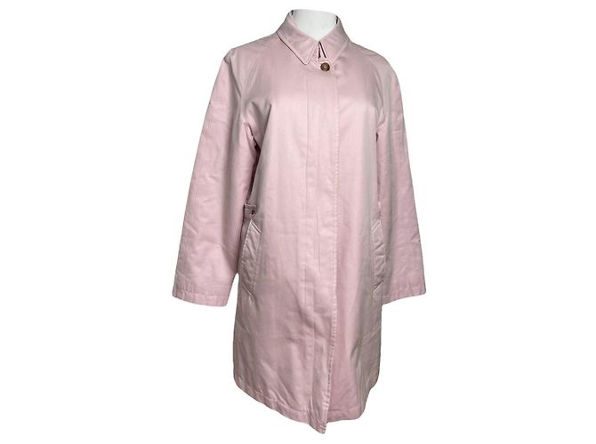 Abrigo de algodón rosa Camden de Burberry