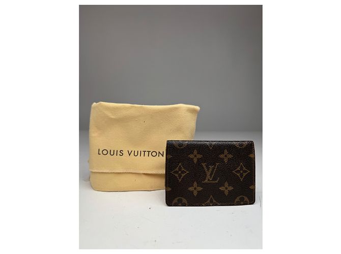 Vintage Louis Vuitton Monogram Card Holder Brown