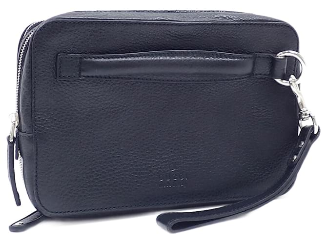 Gucci Pochette Black Leather  ref.2130976