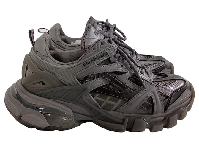 Day Balenciaga Track.2 Sneakers in Dark Grey Polyurethane Rubber  ref.2131365