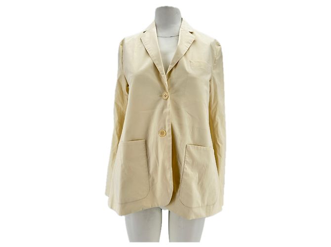 ZADIG & VOLTAIRE Chaquetas T.FR 34 Algodón Crudo