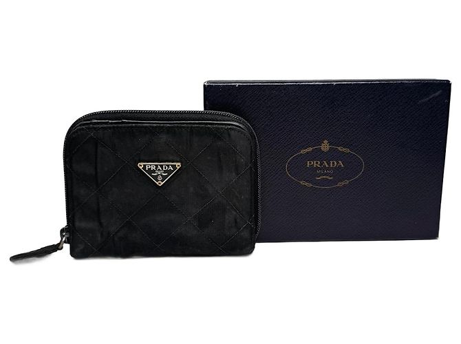 Vintage Prada Canvas Wallet Black