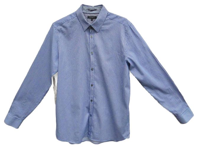 Camicia Ted Baker Blu in Cotone S 