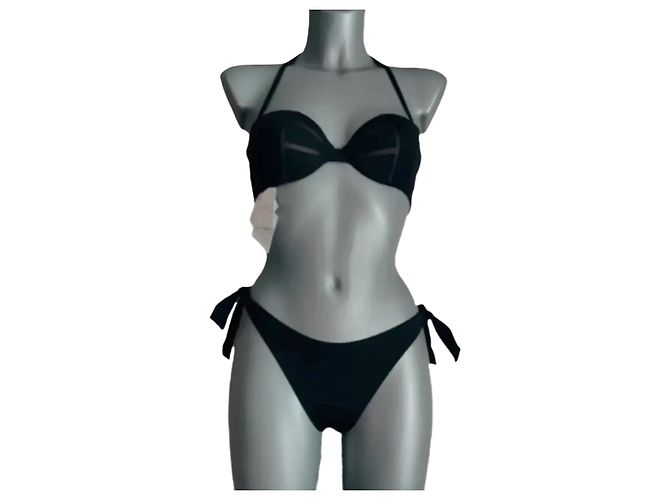 Neuer la perla Badeanzug Schwarz 40 B