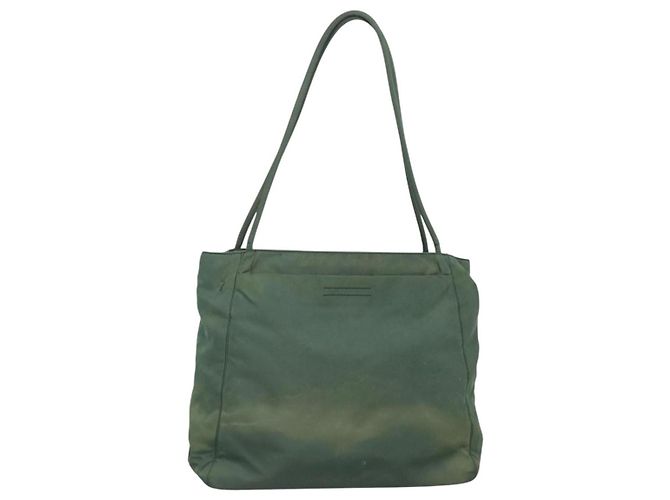 PRADA Bolsa Tote Nylon Caqui Auth bs23905