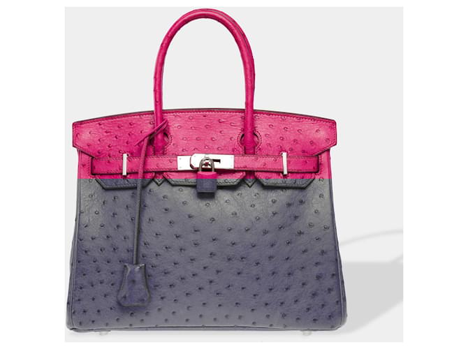 Hermès Sac HERMES Birkin 30 en Cuirs exotiques Rose - 102597  ref.2133866