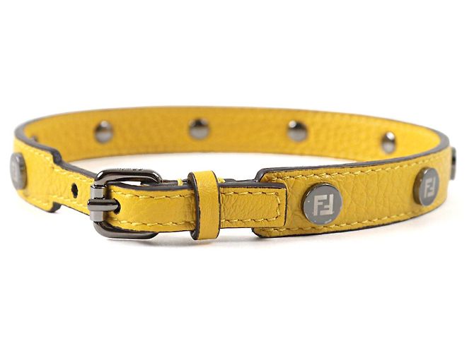 Fendi Lederlogo-Gürtel mit Zucca-Muster