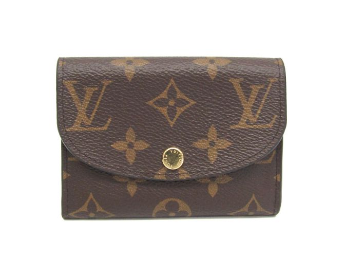 Monedero Rosalie Monogram Louis Vuitton Castaño