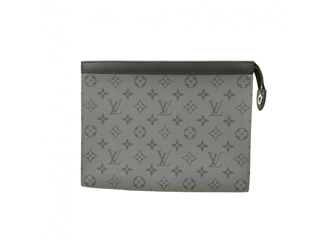 Louis Vuitton Monogram Eclipse Reverse Clutch Bag Brown Black  ref.2134875