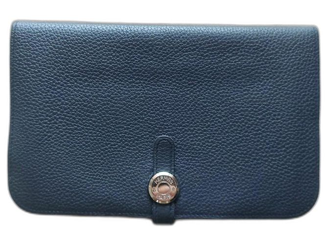 Dogon Hermès wallet in black leather