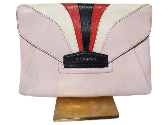 Givenchy Antigona Leather Clutch Pink/Multicolor