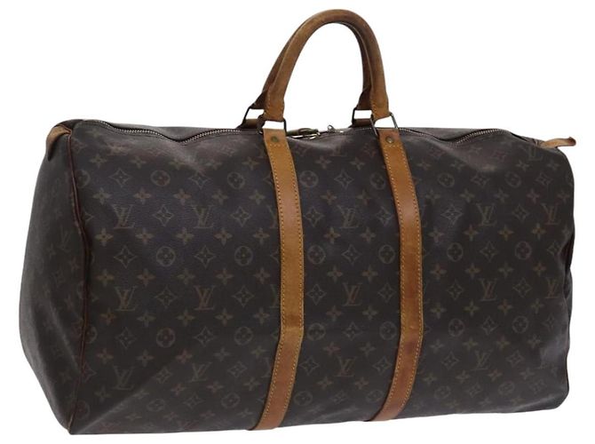 LOUIS VUITTON Monogram Keepall 55 Bolsa Boston M41424 LV Auth MY147 Monograma