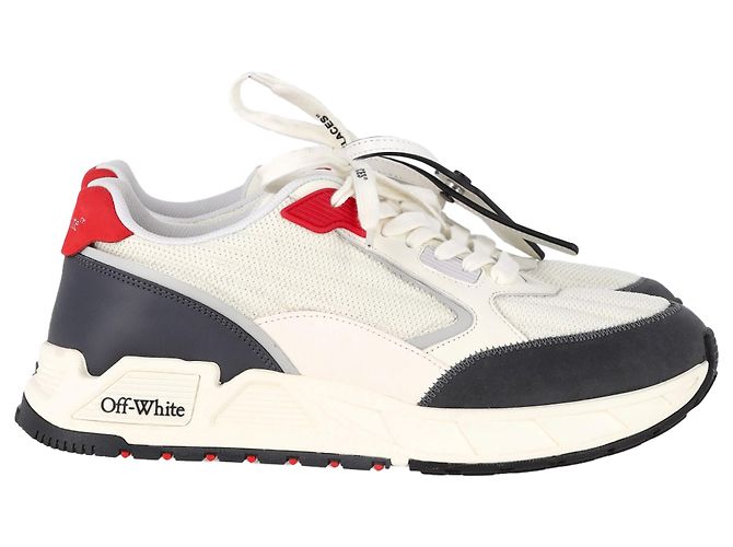 Off White Baskets Off-White Kick-Off en blanc et matériaux mixtes