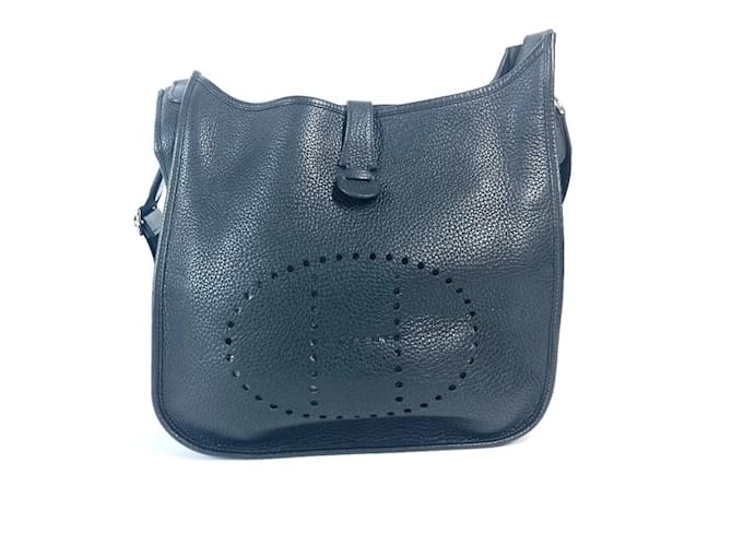 Hermès Hermes Evelyn 3 GM Bag Black Leather  ref.2136709
