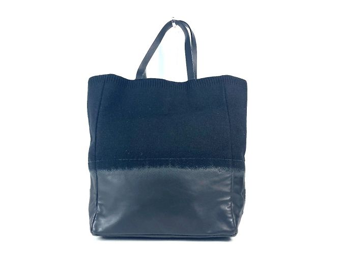 Sac tote vertical avec logo CC Coco de Chanel Noir