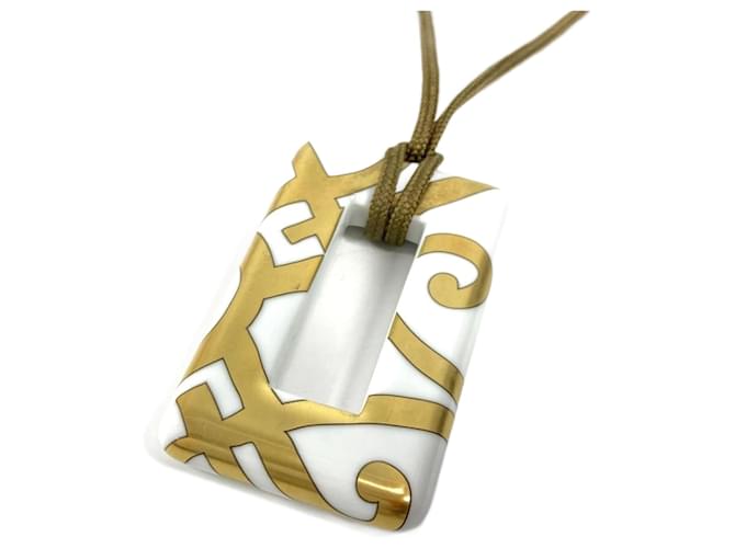 Hermès Hermes White Ceramic Necklace 