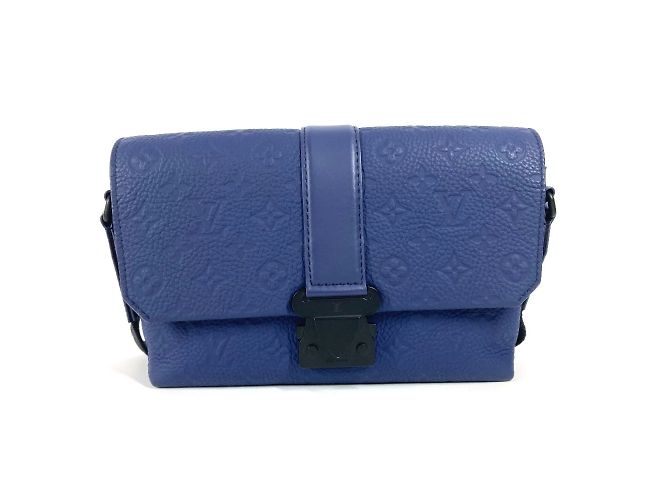 Bolsa Mensageiro S Cape em Couro Monogram Louis Vuitton Azul