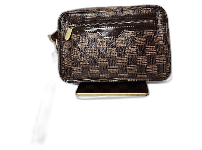 Geldbörse Macao Damier Ebene Louis Vuitton Braun