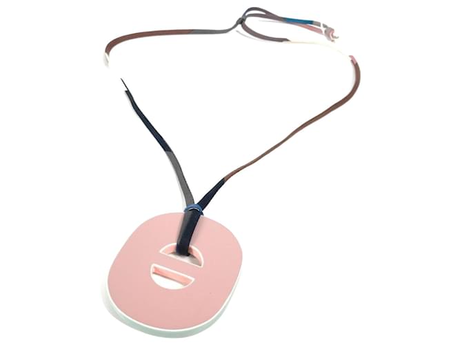 Hermès Halskette Zubehör Hermes Fidelio Village Pink Weiß 