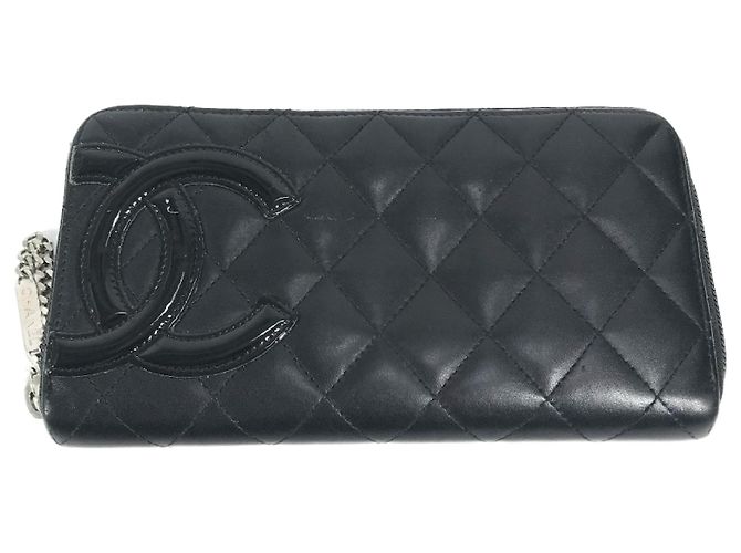 Chanel Cambon Line Long Wallet Black