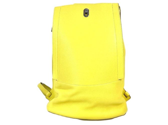 Hermès GR24 Leder-Rucksack Gelb