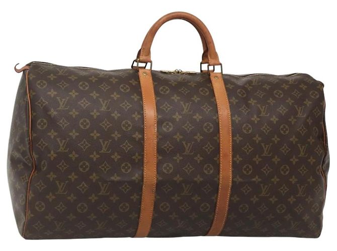 LOUIS VUITTON Monogram Keepall 60 Bolsa Boston M41422 LV Auth BD1146 Monograma