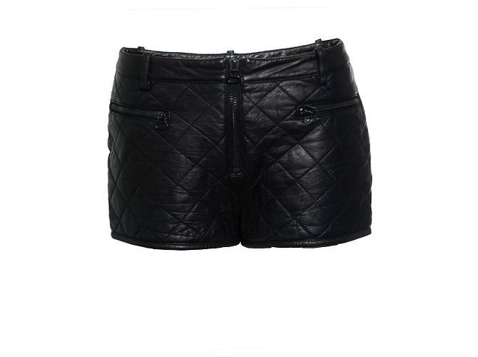 Phillip Lim Philipp Lim, shorts de couro acolchoado Preto