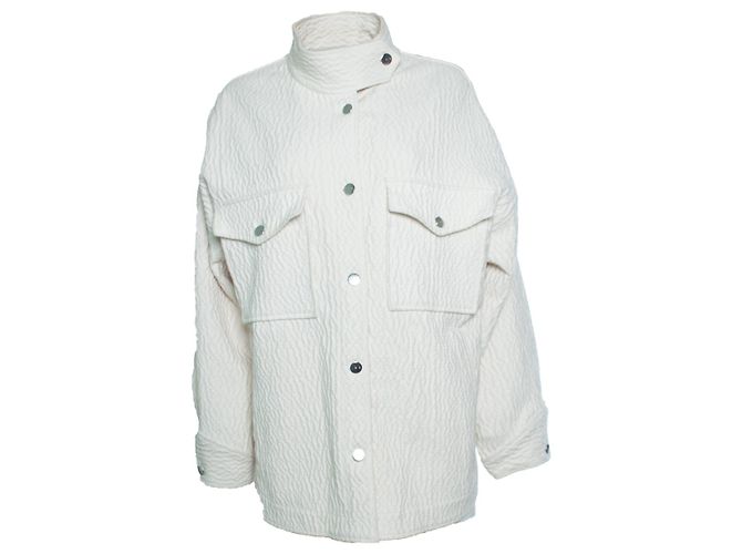 IRO, Chaqueta oversized arrugada Rosana en ecru